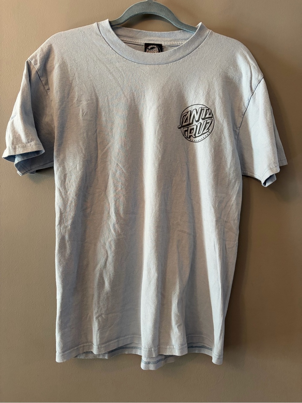 Santa Cruz Skateboards Y2K Light Blue Short Sleeve Logo Tee